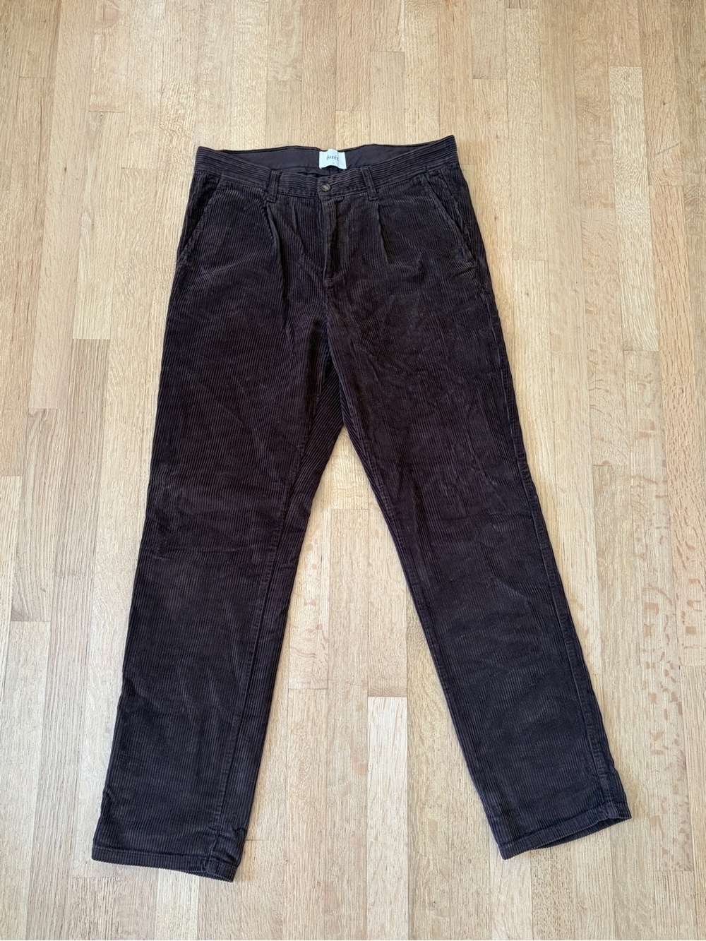 forét Men's Brown Corduroy Pants - Relaxed Straight